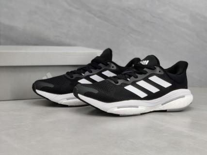 Adidas Solar Glide 5 Boost Black White Running Shoe