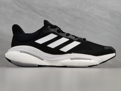 Adidas Solar Glide 5 Boost Black White Running Shoe view 2