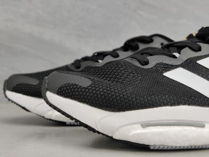 Adidas Solar Glide 5 Boost Black White Running Shoe view 8