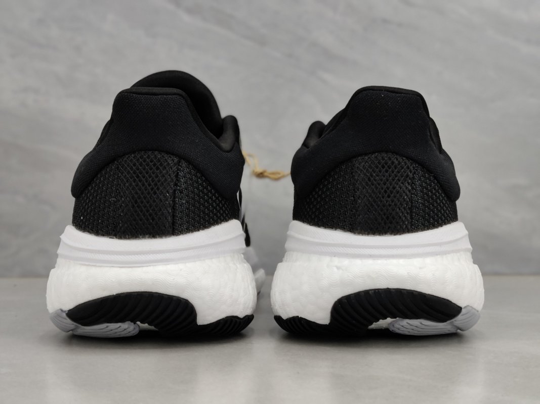 Adidas Solar Glide 5 Boost Black White Running Shoe view