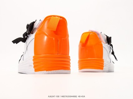 Nike Lunar Force 1 Acronym White Black Zip view 6