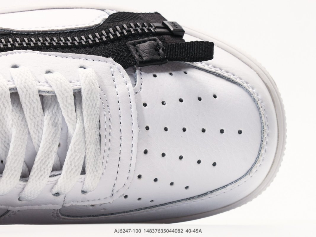Nike Lunar Force 1 Acronym White Black Zip view