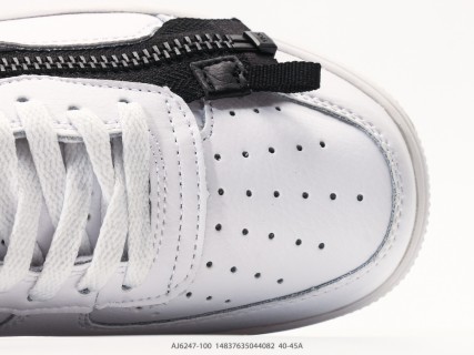 Nike Lunar Force 1 Acronym White Black Zip view 8