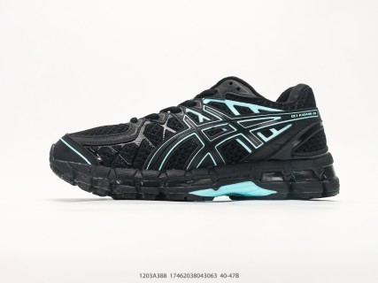 Asics GEL-Kayano 20 Black Cyan Running Shoe