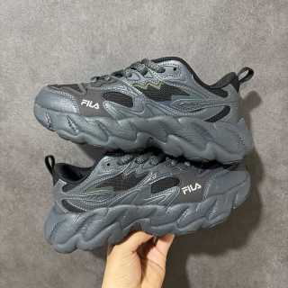 FILA FERN Chunky Dad Shoe Grey Black Low Top