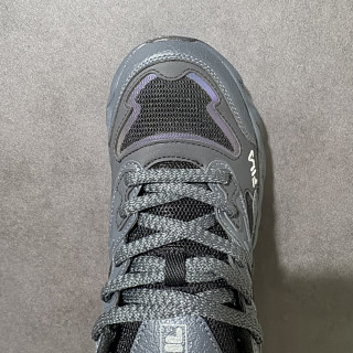 FILA FERN Chunky Dad Shoe Grey Black Low Top view 6