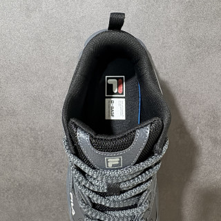 FILA FERN Chunky Dad Shoe Grey Black Low Top view 7