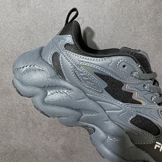 FILA FERN Chunky Dad Shoe Grey Black Low Top view 8