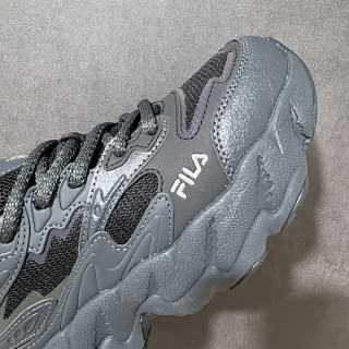 FILA FERN Chunky Dad Shoe Grey Black Low Top view 9