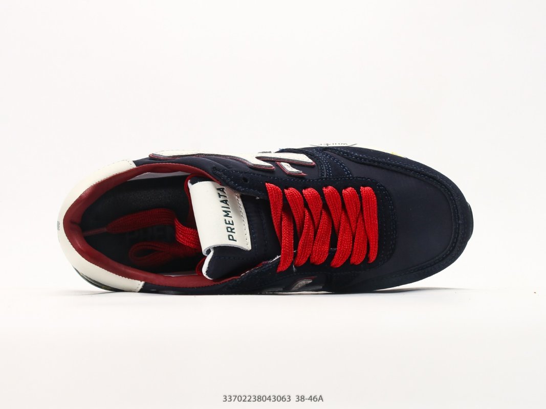 Premiata Mick Navy Cream Red Colorblock Sneaker view