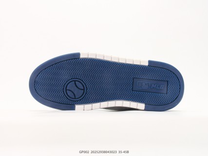 MLB Chunky Liner Low Top Navy White Monogram Sneaker view 4