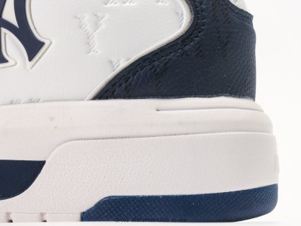 MLB Chunky Liner Low Top Navy White Monogram Sneaker view 7