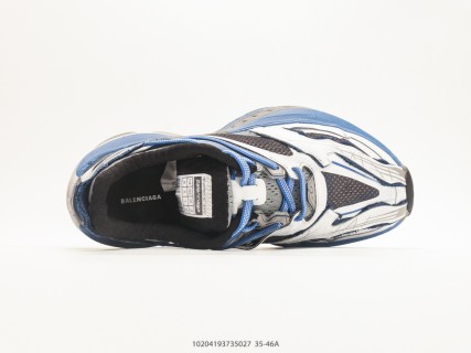 Balenciaga Jet Low Top Dad Shoe Blue White Black view 3