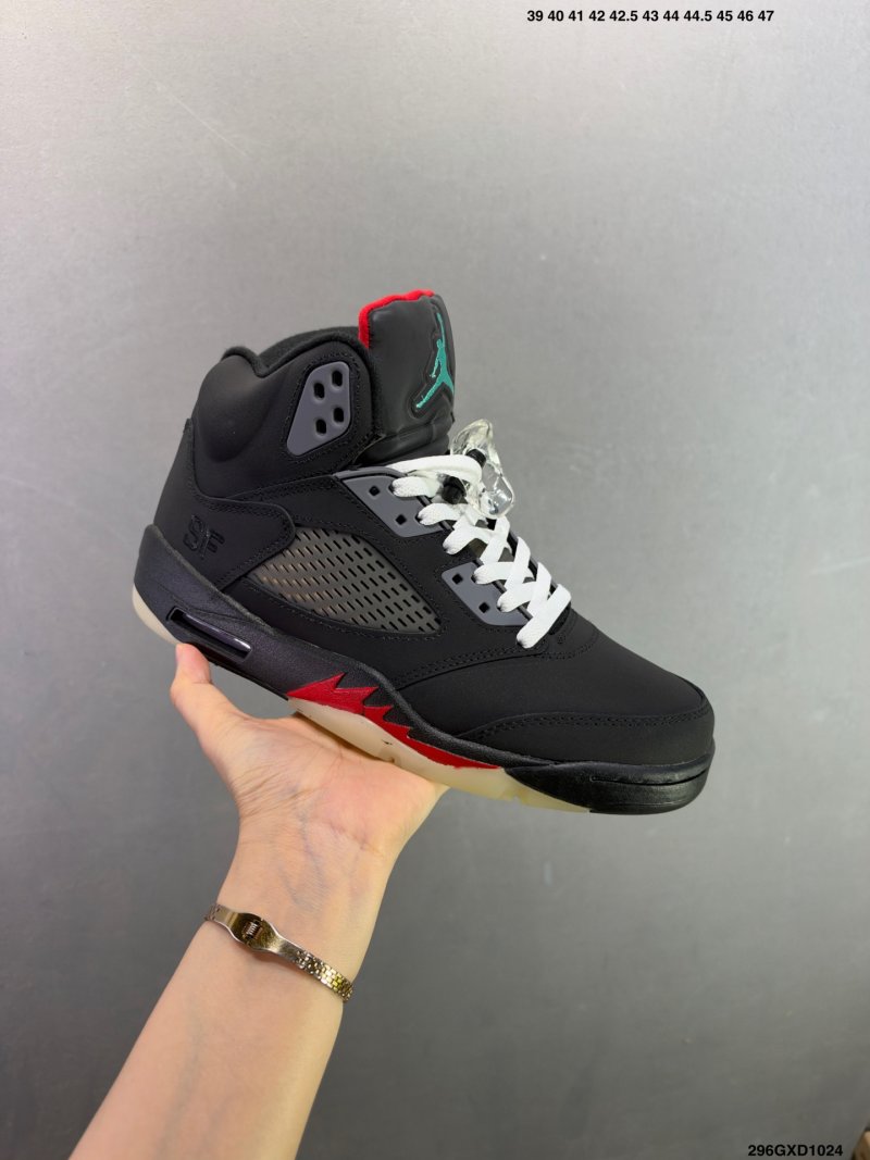 Jordan Air Jordan 5 Retro High Black Infrared Red view