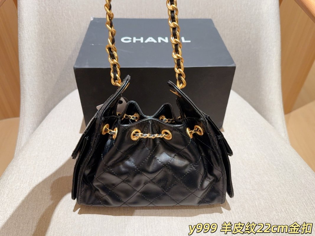 Chanel 25C Mini Black Quilted Hobo Bag UA Replica view