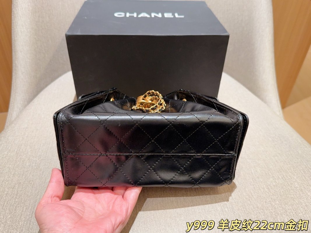 Chanel 25C Mini Black Quilted Hobo Bag UA Replica view