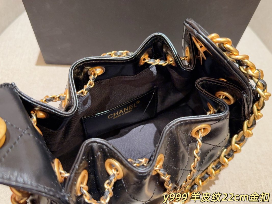 Chanel 25C Mini Black Quilted Hobo Bag UA Replica view