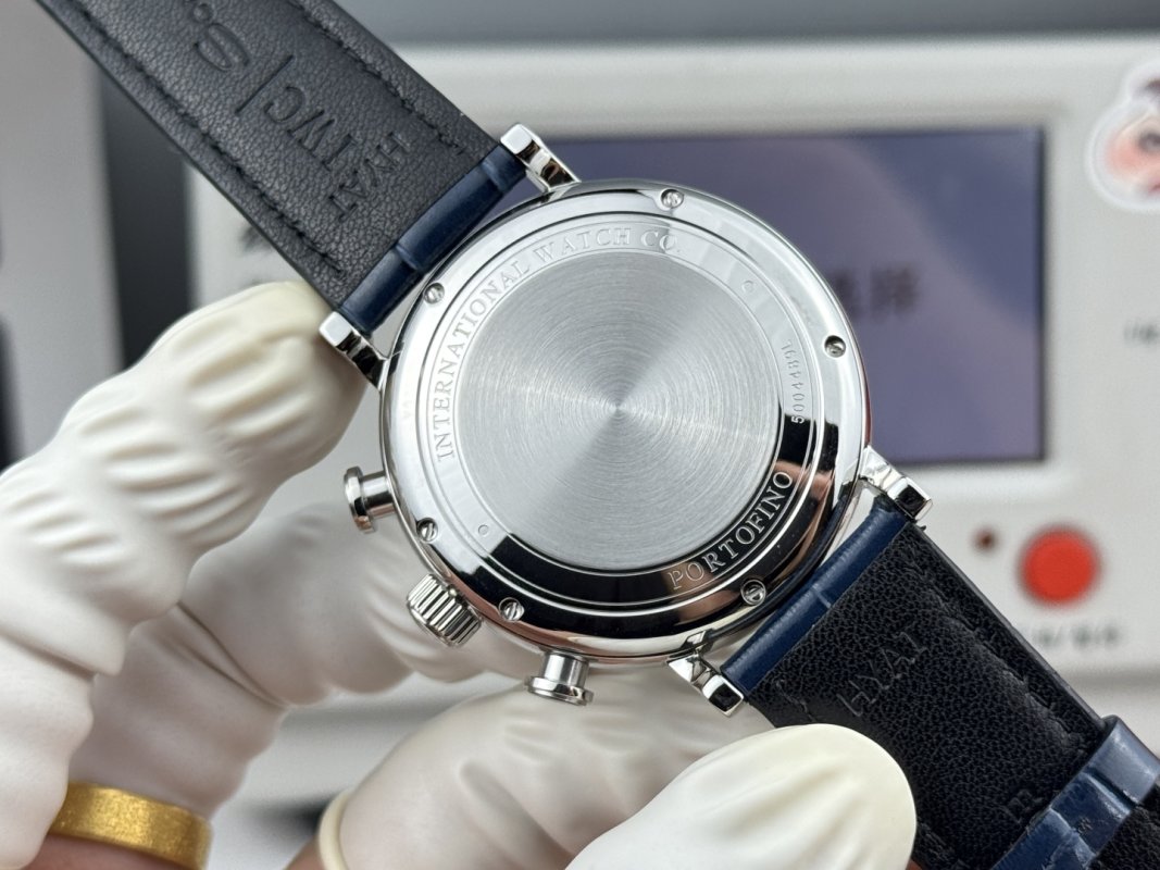 IWC Portofino Chronograph 42mm Stainless Steel White Dial view