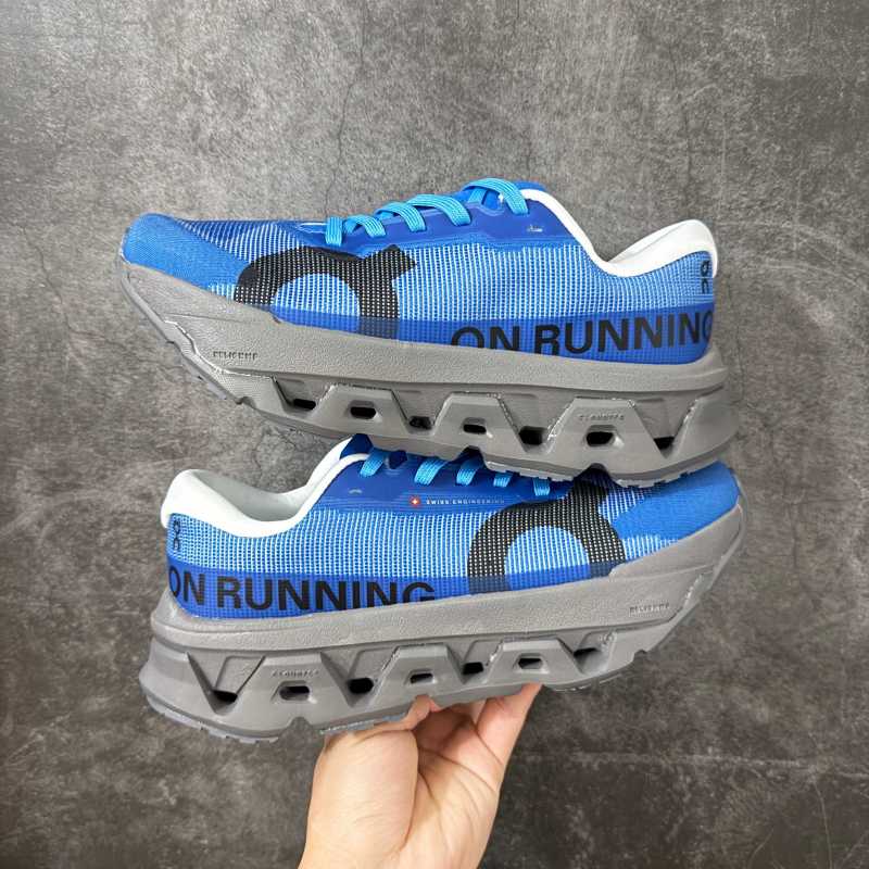On Cloudmonster 3 Hyper Blue White Running Shoe