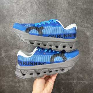 On Cloudmonster 3 Hyper Blue White Running Shoe