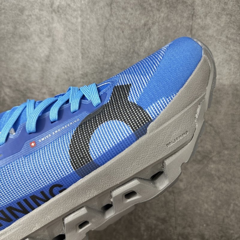 On Cloudmonster 3 Hyper Blue White Running Shoe view