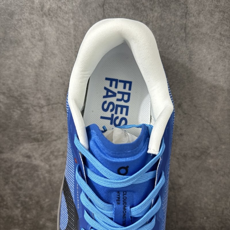 On Cloudmonster 3 Hyper Blue White Running Shoe view