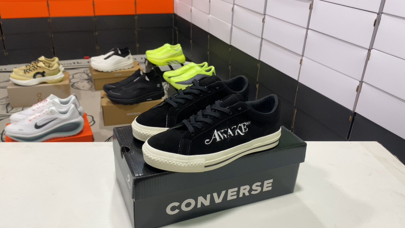 Converse One Star Suede Black White Low Top Skate Shoe