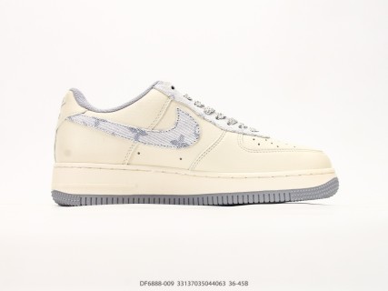 Nike Air Force 1 '07 LV8 Cream Grey Low Top Sneaker view 2