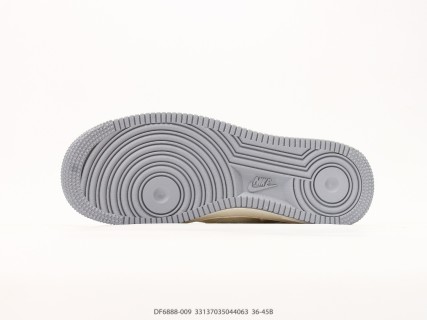 Nike Air Force 1 '07 LV8 Cream Grey Low Top Sneaker view 4