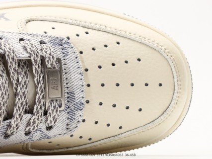 Nike Air Force 1 '07 LV8 Cream Grey Low Top Sneaker view 8