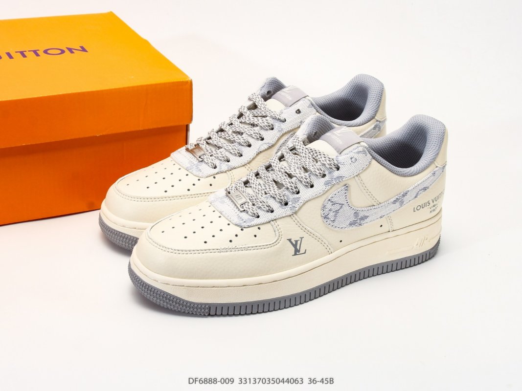 Nike Air Force 1 '07 LV8 Cream Grey Low Top Sneaker view
