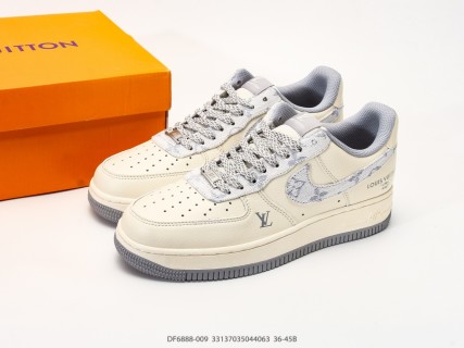 Nike Air Force 1 '07 LV8 Cream Grey Low Top Sneaker view 9