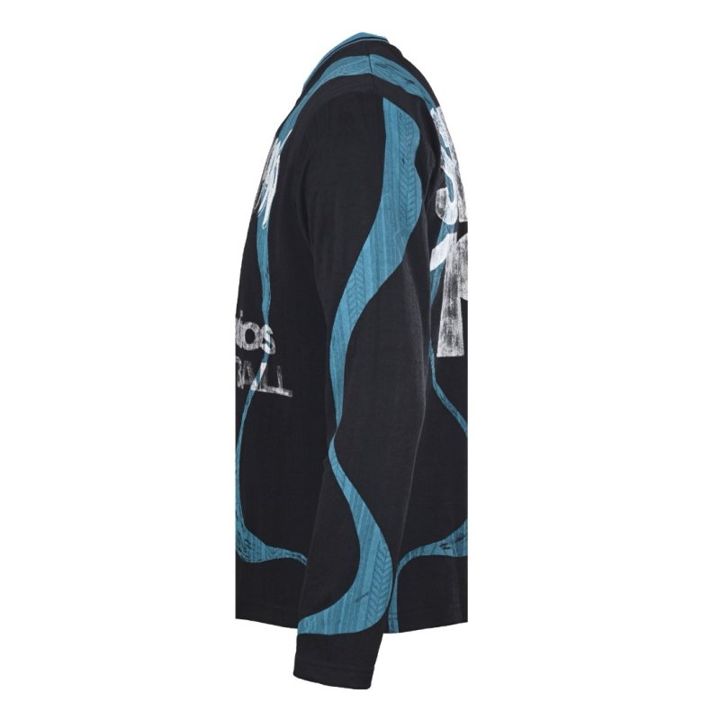 Acne Studios World Cup Football Graphic Long Sleeve T-Shirt Black view