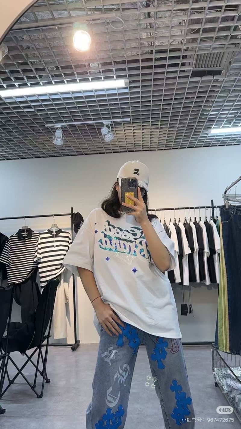 Good Brand Graphic Tee White Blue Print view