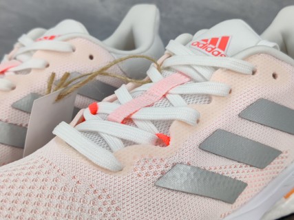 Adidas Solar Glide 5 Pink Grey Orange Running Shoe view 9