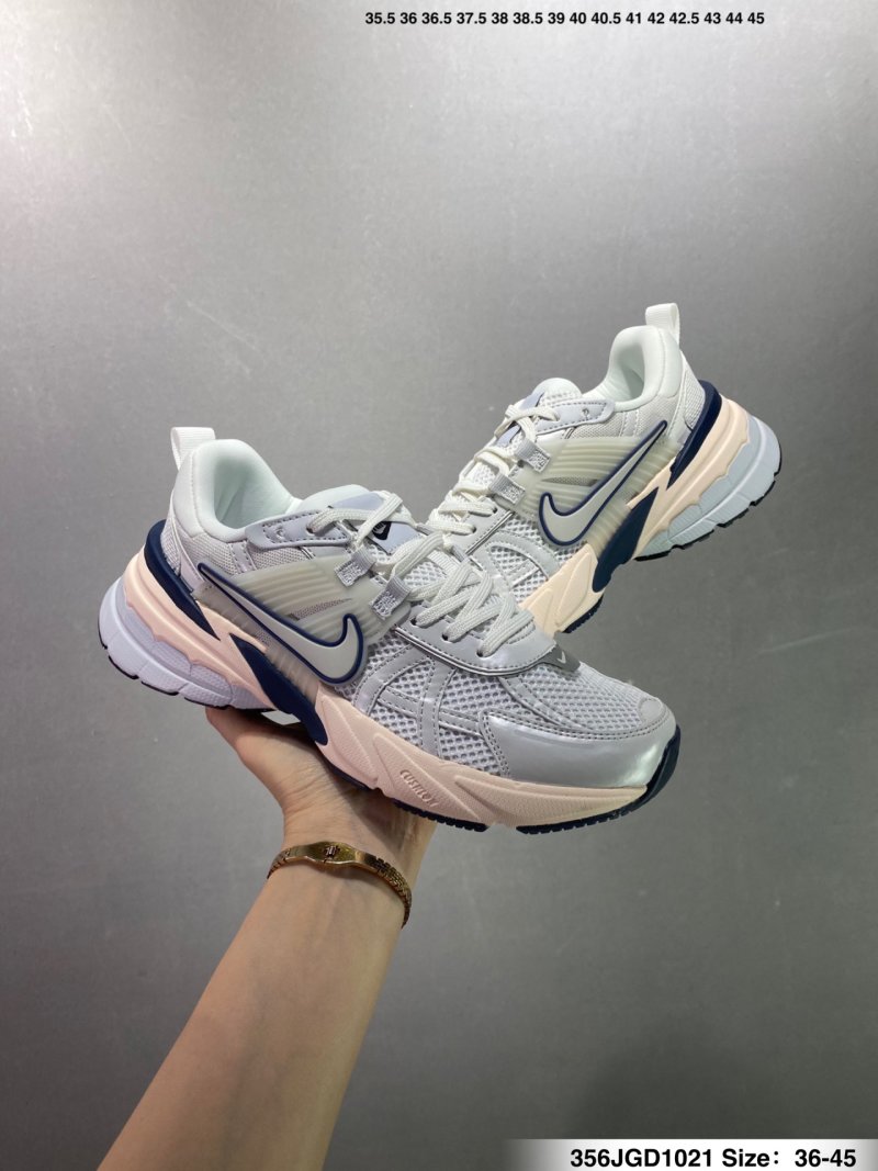 Nike V2K Runtekk White Navy Cream UA Replica Sneaker view