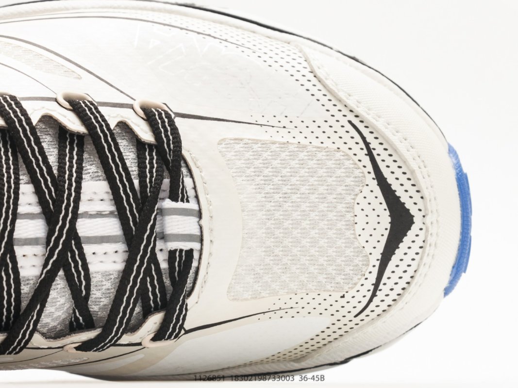 Hoka Mafate Speed 2 White Black Blue Trail Running Shoe view