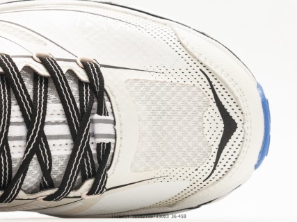 Hoka Mafate Speed 2 White Black Blue Trail Running Shoe view 8