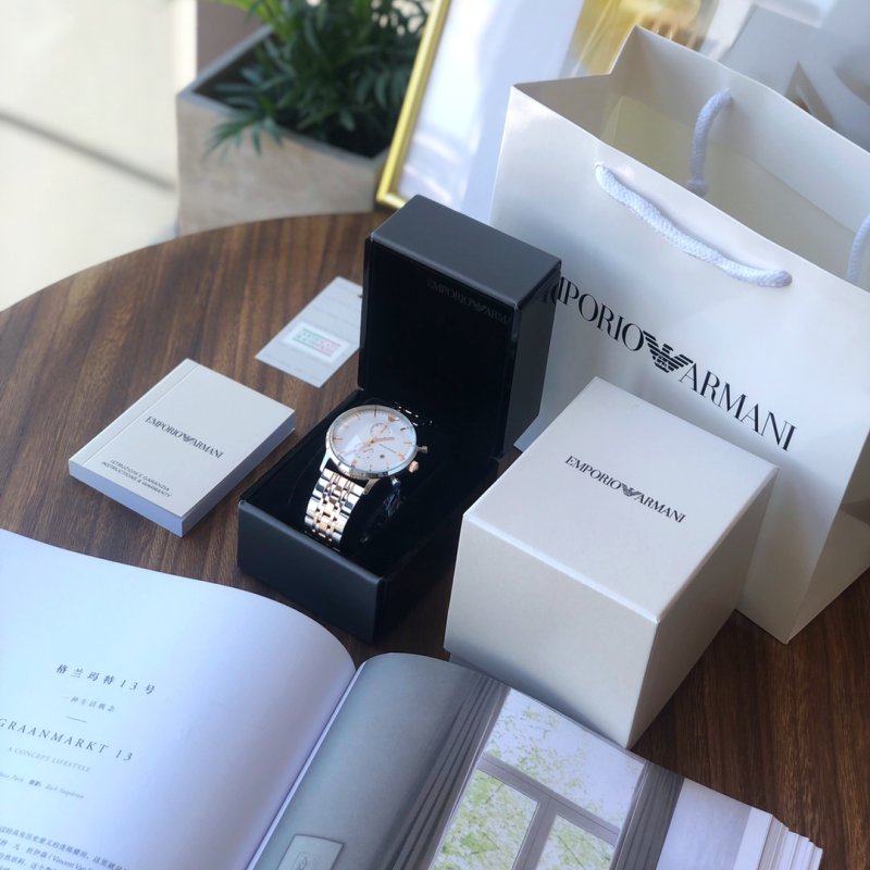 Armani AR0399 Steel Quartz Watch Silver