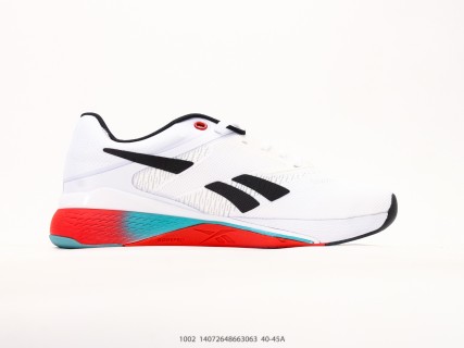 Reebok Nano X5 White Black Red Cyan UA Replica view 2