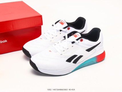 Reebok Nano X5 White Black Red Cyan UA Replica view 9