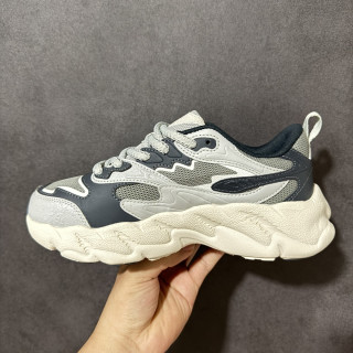 FILA FERN Fern Grass White Navy Low-Top Dad Shoe view 3
