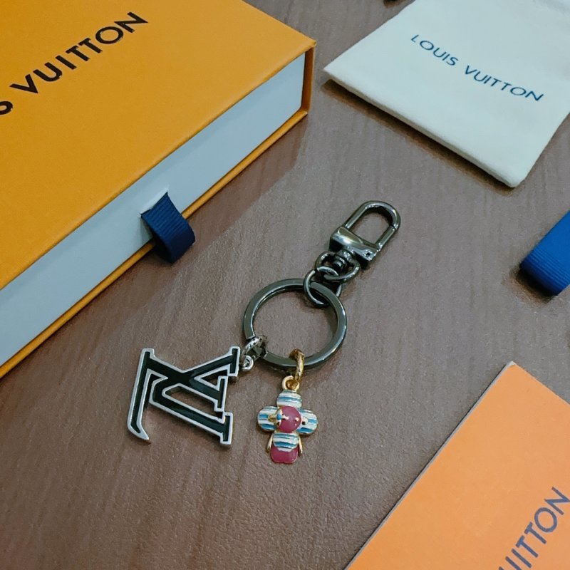 LV Monogram Keychain Charm - Silver Hardware Replica view
