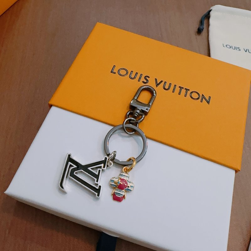 LV Monogram Keychain Charm - Silver Hardware Replica view