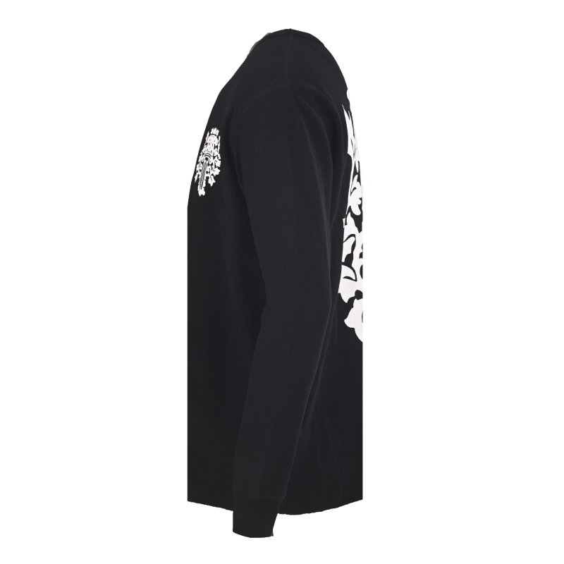 Chrome Hearts Waffle Knit Dagger Print Long Sleeve Black view