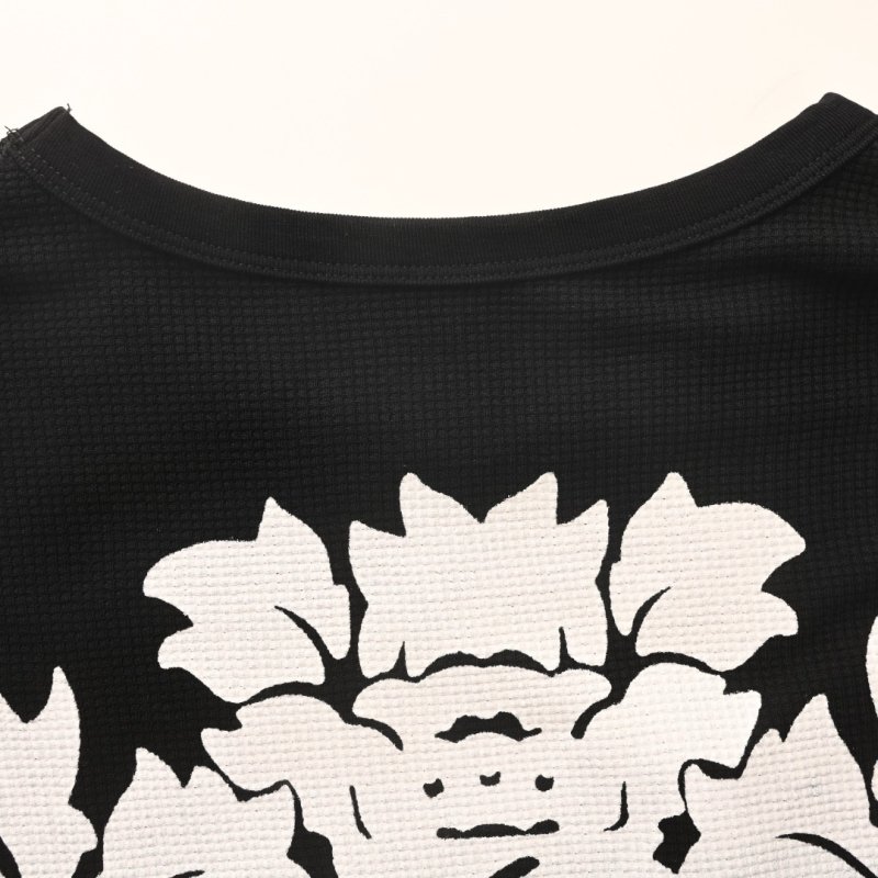 Chrome Hearts Waffle Knit Dagger Print Long Sleeve Black view