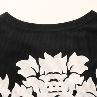 Chrome Hearts Waffle Knit Dagger Print Long Sleeve Black view 7