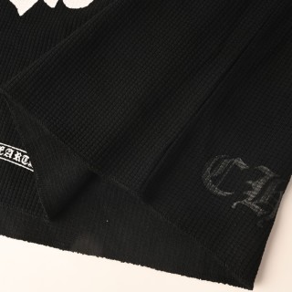 Chrome Hearts Waffle Knit Dagger Print Long Sleeve Black view 8