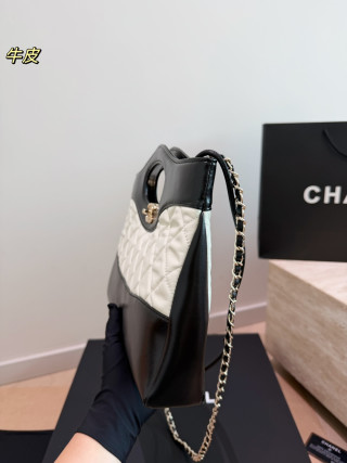 Chanel 31 Bag Panda Black White Quilted Shoulder Handbag view 4