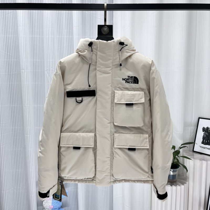 The North Face Nuptse Expedition Down Jacket Beige Black view